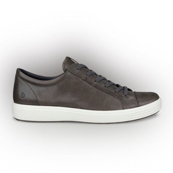 Ecco Men's Leather Sneakers - Dark Gray and White | EU 43 | USA 9-9.5 - Picture 2 of 11